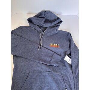 O'Neill Mens‎ Hoodie Heather Blue Pullover Graphic Logo Standard Fit